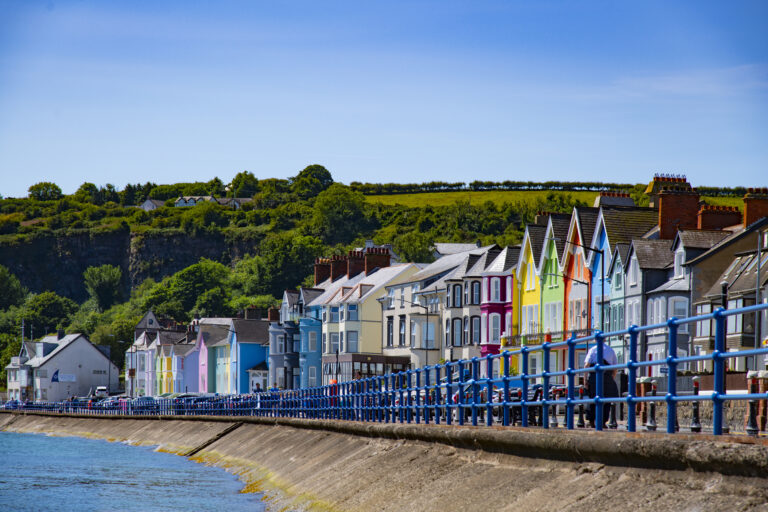 Colourful houses in Whitehead Co Antrim