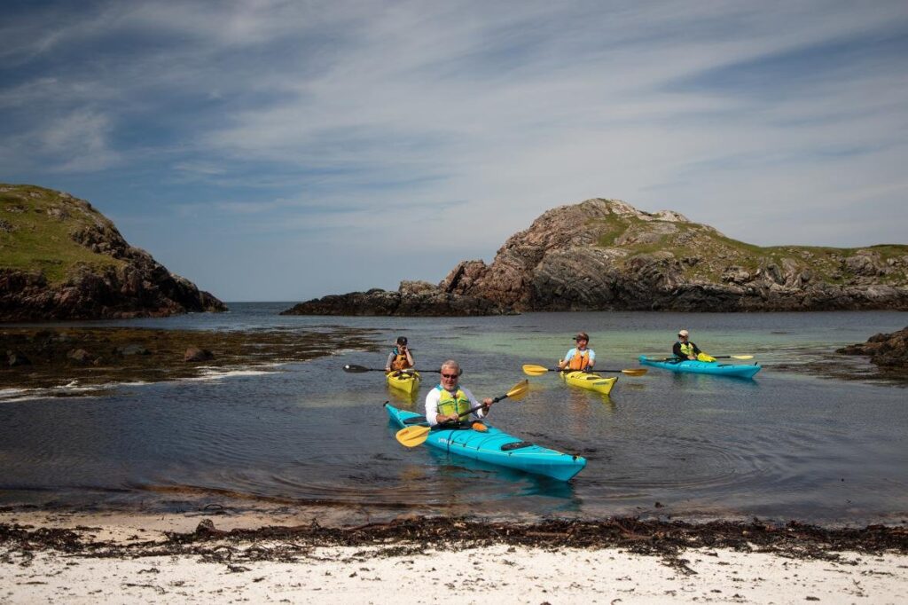 Kayaking around the Summer Isles