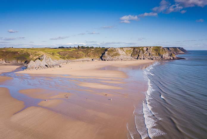 Three Cliffs Bay Gower Peninsula Wales