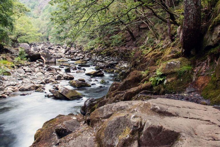 River flowing in Snowdonia