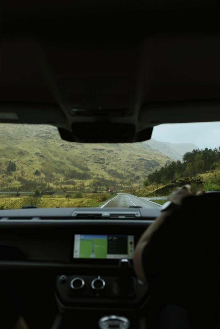 Couple in a Celtic Routes Land Rover