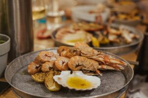 Seafood platter