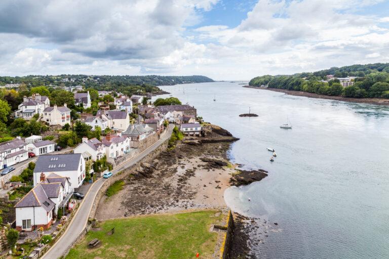 View form Manai Bridge, Wales, UK
