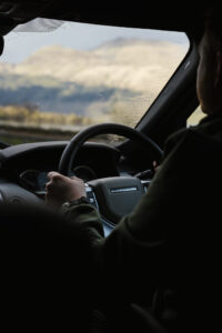 Celtic Routes Land Rover interior