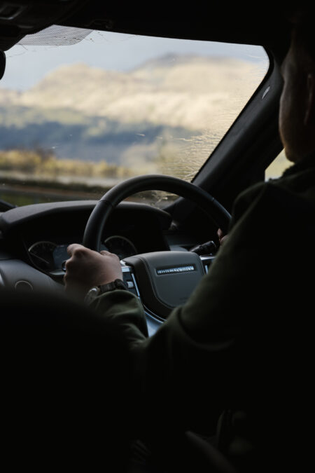 Celtic Routes Land Rover interior