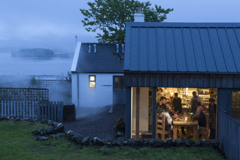 Scotland-Skye-Three Chimneys-restaurant night