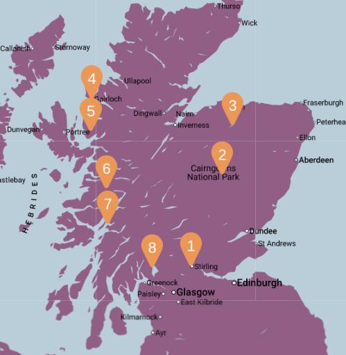 Luxury Scotland Map