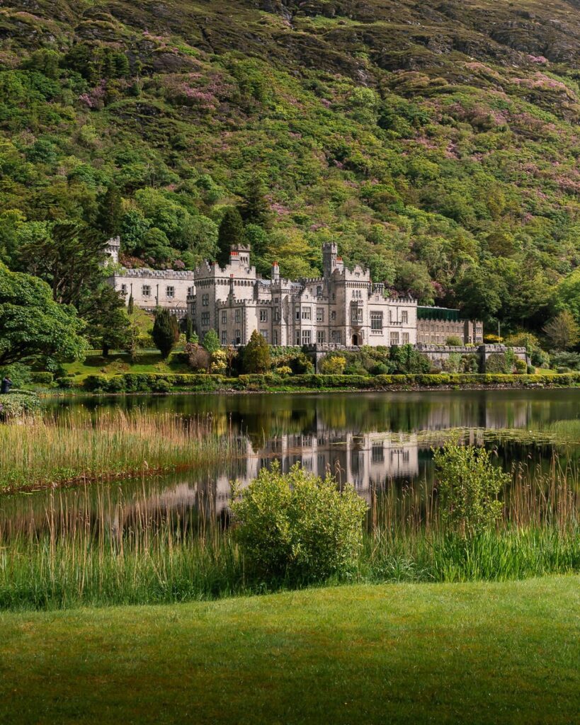 Kylemore Abbey reflected in Pollacapall Lough, Connemara