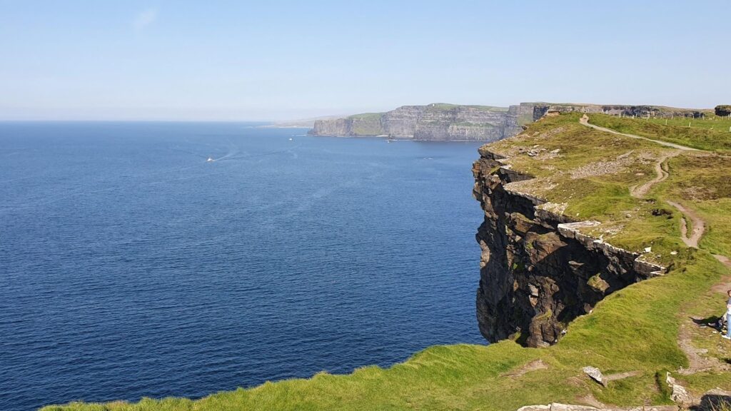 Clifftop path overlooking the Cliffs of Moher