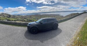 Range Rover Evoque overlooking the Beara Peninsula coast