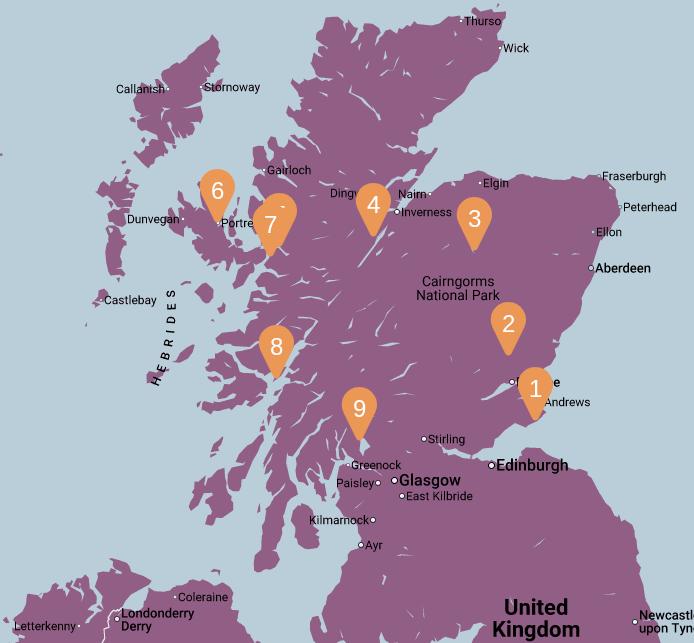 Scotland and Skye Map